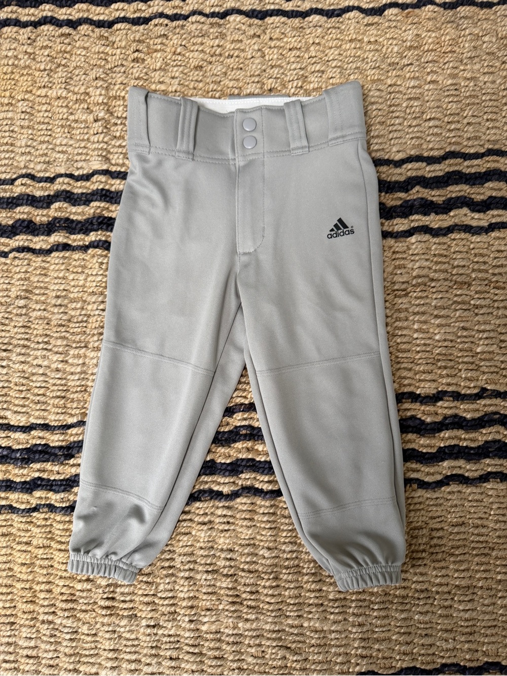 Adidas Boys XXS Gray Baseball Pants. Good used condition.